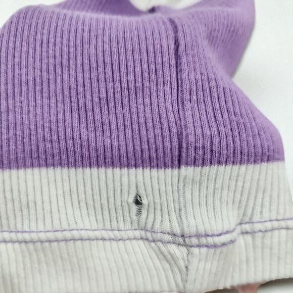 Vtg Y2K NIKE Purple White Wide Rugby Stripe Ribbed Cotton Long Tank Top Sporty S - Picture 8 of 9